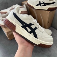 [Best Quality] Asics Court MZ Cream Black Gum Shoes For Men And Women Asics Court Full Box Best quality