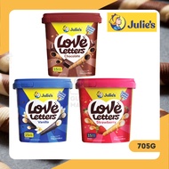 Julie's Love Letters 705g Wafer Roll Chocolate Strawberry Vanilla Julie Love Letter Biskut Tin Biscuit Tin