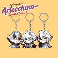 GANTUNGAN Arlecchino Genshin Impact Keychain | Arlecchino Premium UV Cutting Laser Acrylic Keychain