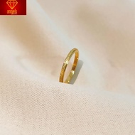 Cincin Emas 916 Tulen Cincin Belah Rotan Emas 916