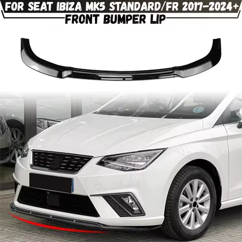 Front Bumper Splitter Lip Diffuser Body Kit Spoiler Trim For Seat Ibiza MK5 Standard/FR 6F KJ1 2017-