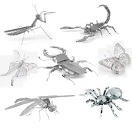 3D Metal Puzzle Insect Series Butterfly Dragonfly Scorpion Mantis and Spider Assembly Model Birthday