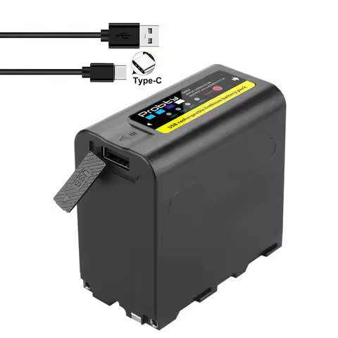 USB input charge 10800mAh NP-F970 NP-F980 F960 F970 Battery power LED Power bank Indicator for Sony 