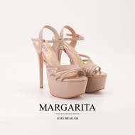Jojo Bragais Margarita Nude-Glossy 6.5-Inch High Heels | Pageant Heels | Platform Heels