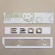 3D Emblem Logo Letter E200 Mercedes Benz Badge E 200 CHROME
