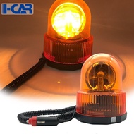 12V Emergency Mark Car Truck/Magnetic Halogen Ceiling Warning Light Round Light Rotating 24V Car Sig