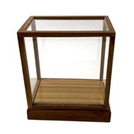 木質玻璃立方體展示櫃