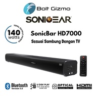 SonicGear SonicBar HD 7000 TV PC Bluetooth 5.0 Soundbar Ultra Bass Speaker With Mic Input