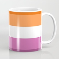Mug Kopi Bendera Kebanggaan Lesbian Lesbian Pride Flag Coffee Mug