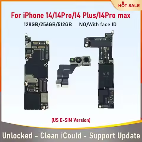 Fully Test Mainboard For iPhone 14/Plus/14 Pro Max With Face ID Clean iCloud Board Support Update SI