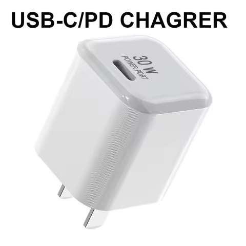 30W PD Fast Charger for Charging Box Brick PD 30W USB C Quick Fast Charger Power Adapter Cube for iP