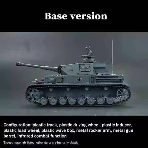 2.4G Henglong 1/16 Scale 7.0 Plastic German Panzer IV F2 RTR RC Tank Model 3859 - A Thrilling Hobby 