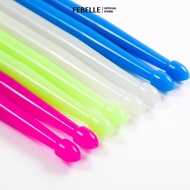 LIVESTAR 1Pair 5A Colorful Fluorescent Drumsticks Nylon Anti-Slip Grip Jazz Sticks For Stage Perform