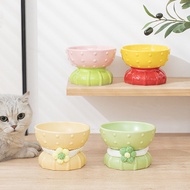 Cat Bowl Ceramic Cat Bowl Cute Cat Food Bowl Cat Water Bowl Pet Bowl Dog Bowl Neck Protection High-F