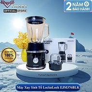 Máy xanh sinh tố Lock&Lock High Speed Blender EJM376BLK, 220-240V, 50/60Hz, 600W (Đen) - Hàng chính 
