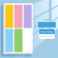 Self Adhesive Label Waterproof Handwritten Color Sticker Blank Note Label Writable Name Stickers Sch