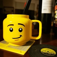 Expression Ceramic Cup, Figurine Head, Ceramic Cup, Cute Smiling Face, Drinking Cup, Children's Cup