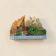 Vietnam, Dalat, Crazy House,3D Stereoscopic，Tourism Souvenirs，Resin Painting，Decoration Home，Refrige