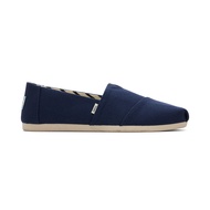 TOMS รองเท้าลำลองผู้หญิง สลิปออน รุ่น Alpargata Navy Recycled Cotton Canvas (CC) รองเท้าลิขสิทธิ์แท้