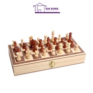 Wooden Chess Set + High-End Chess Board Cum Case, Chess Board