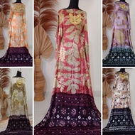 TERLARIS Kain Jumputan Palembang Ecoprint Bahan Dasar Batik Khas Jemputan Semi Sutra Silk 3 Meter Ha