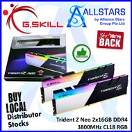 (ALLSTARS : We are Back / DIY PROMO) G.Skill Trident Z NEO 2x16GB DDR4 3600MHz CL16 RGB Gaming RAM Kit (F4-3600C16D-32GTZNC) (Warranty Limited Lifetime with Corbell)