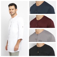 FAWWAS baju muslim koko pria premium lengan pendek
