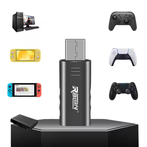 Controller PC Wireless Adapter USB Receiver Bluetooth-Compatible 5.3 Gamepad Converter Controller Ad