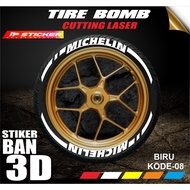 Tire STICKER / Tire Font / Tire Bomb / 3D Tire STICKER (MICHELIN) IP STICKER IP.CODE-08