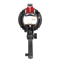 Photographic Equipment S-Shaped Chuck Bracket Elinchron Mouth Flash Bracket Handheld Chuck Baorong M