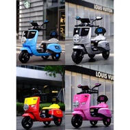 KIDS ELECTRIC BATTERY RIDE ON MOTORCYCLE VESPA SCOOTER MOTOSIKAL ELEKTRIK BATERI BUDAK KANAK UMUR 2-5 YEARS MUSIC LIGHT