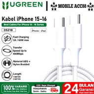 UGREEN USB C to Type C ABS Nylon Data Charger Cable For iphone 15 16 Android Fast Charging 60W 3A (1