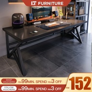 Gaming Table for E-Sport/Computer/PC/Study Meja gaming Carbon Matte Meja laptop with cable managemen