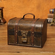 Key Code Collection Box Small Wooden Box Children Storage Box Treasure Box Box Wooden Box Retro Trea