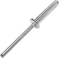 AERZETIX - C48114 - Set of 100 standard blind rivets Ø5x25mm aluminium/steel - DIN 7337 A - stud wit