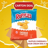 [Carton Deal] Ruffles Cheddar & Sour Cream Chips 50g x 24