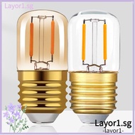 LAYOR LED Light Bulb, Incandescent 1W T28 Crystal Light Bulb, Home Chandelier E26 E27 Warm White Can