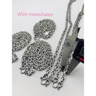 Stainless Steel Necklace Square Rattan Pattern 5 Mm Length 26 Inches You Can Choose To Wear 1 Or 3 A
