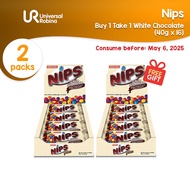 Nips White Chocolate (40g x 16) Consume Before: May 6, 2025