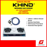 KHIND Infrared Gas Double Gas Stove IGS1516