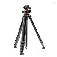 K&F CONCEPT Portable Camera Tripod Stand Aluminum Alloy 177cm/70inch Max. Height 15kg/33lbs Load Cap