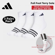 adidas | Running Short Socks Cotton Sole Mid-Calf