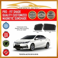 Toyota Altis 11th Gen 2013 - 2018 ( 4 / 5pcs) Car Magnetic Sunshade / Boot Tray