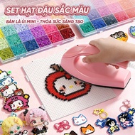 DIY Heat Ironing Puzzle Bean Set 24/48/96 Colors – Handmade Toys for Children, Mini Iron Included, M