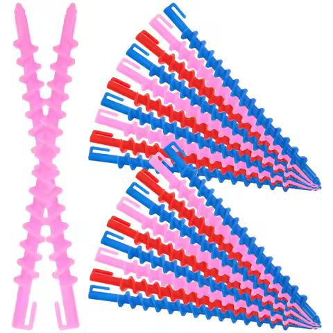 20 PCS Spiral Perm Tool Hair Curler for Waves Wavy Rods Curling Long Comb Iron Talk Heatless Curlers