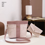 Ready stock 💕CR0033 Premium 2in1 set Sling Bag Women Bag sling woman Handbag Women Bag sling Beg Tangan wanita murah