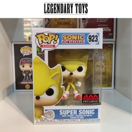 Funko Pop GAMES #923 Sonic The Hedgehog Super Sonic AAA Anime Exclusive