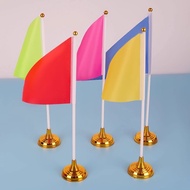Golden Small Round Bottom No. 8 Small Red Flag Small Bunting Table Flag Pennant Table Flag Desktop D