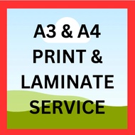 [PRINT N LAMINATE] A3&A4 Black and White/Colour Printing + Laminating Service