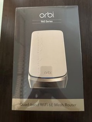 Orbi RBRE960 WiFi 6E旗艦級四頻路由器 單主機
